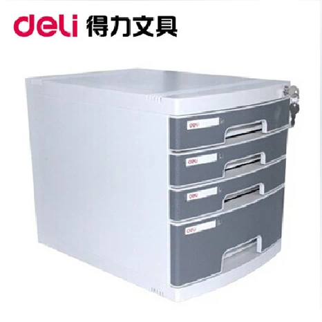 Deli 8854 Файловый шкаф четырех -слой блокировки файловой шкаф Устройство 8854 Desktop File Cabinet подлинный