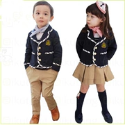 Mùa thu và mùa đông mới mẫu giáo quần áo phù hợp với bông tiểu học và trung học đồng phục Qiu Yinglun chàng trai và cô gái lớp dịch vụ tùy chỉnh
