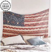 Bắc Âu in cờ tấm thảm thanh trang trí tường bạt tấm thảm bãi biển khăn cờ Mỹ quán cà phê vải tường - Tapestry thảm treo tường trang trí phòng ngủ