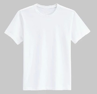 纯白色T恤男女短袖纤维圆领半袖空白体恤纯黑