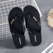 Flip-flops nam mùa hè non-slip rắn xu hướng màu cá tính Hàn Quốc phiên bản của dép và dép đi trong nhà pinch giày bãi biển của nam giới ngoài trời dày dưới