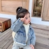 Quần áo trẻ em gia đình Yangmei 2020 mùa xuân cô gái mới denim áo khoác trẻ em vừa và nhỏ áo khoác ngoài lỏng lẻo - Áo khoác Áo khoác