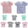 Trẻ em mùa hè ngắn tay T-Shirt bé cotton nửa tay áo sơ mi bé 0-6 tuổi nam giới và phụ nữ bé mỏng quần áo trẻ em quần áo trẻ em