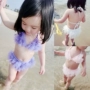 Bé áo tắm cô gái bé sexy bikini trẻ em đồ bơi trẻ em 1-2-3 tuổi áo tắm 2018 mới bikini cồ tròn hở lưng