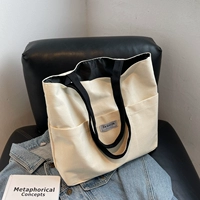 Японская льняная сумка, брендовый шоппер, универсальный ранец, в корейском стиле