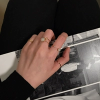 Tide, модное свежее ретро кольцо, на указательный палец, популярно в интернете, простой и элегантный дизайн, в корейском стиле