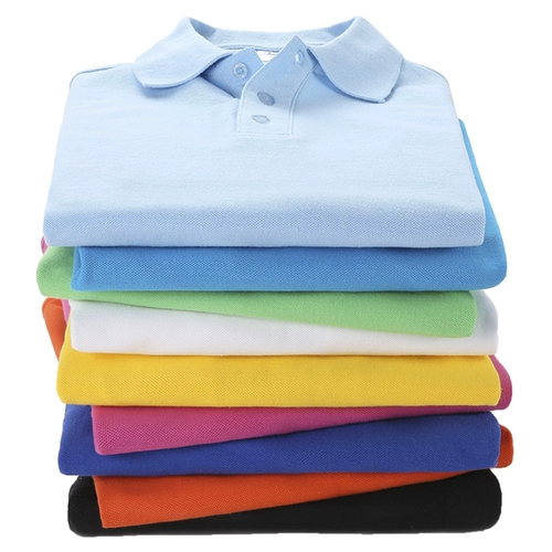 Хлопковая футболка polo подходит для мужчин и женщин для работы, короткий рукав, делается под заказ