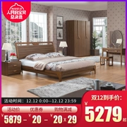 Zhongge đồ nội thất đặc biệt phòng ngủ Trung Quốc bộ kết hợp người lớn giường đôi tủ quần áo bàn trang điểm kết hợp đồ nội thất