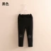 Quần legging mèo cho bé gái mùa đông 2019 mới cộng với quần nhung dài kz-b859 - Quần Quần