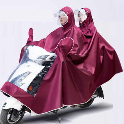 雨衣电动车雨披电动车摩托车单双人雨衣加大加厚自行车雨衣男女14