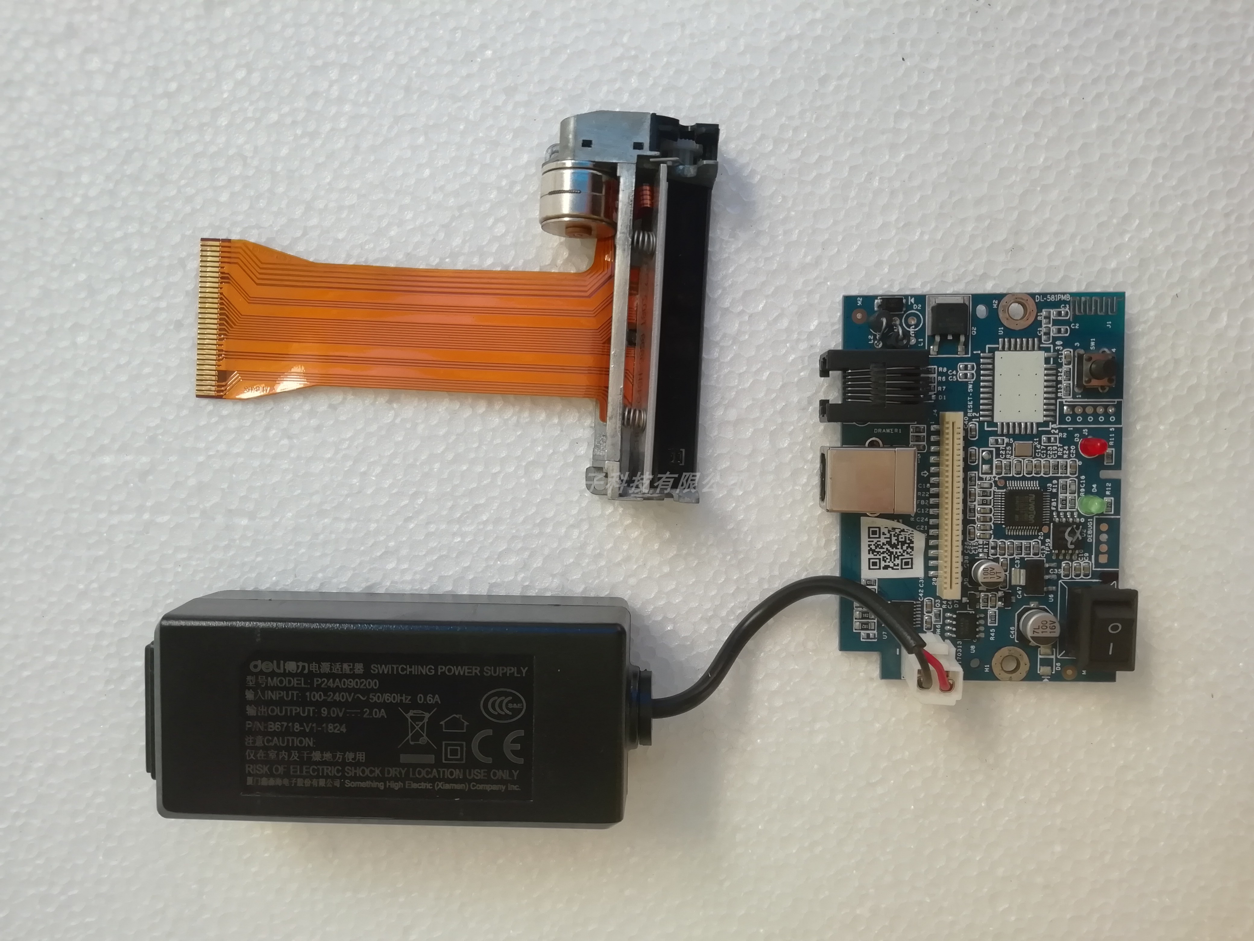 máy in thẻ Deli DL-581P Máy In USB Bo Mạch Chủ Nguồn Điện Đầu In Hanyin TP582 Nhiệt Vé Máy Phụ Kiện máy in đa năng canon máy in canon 223dw