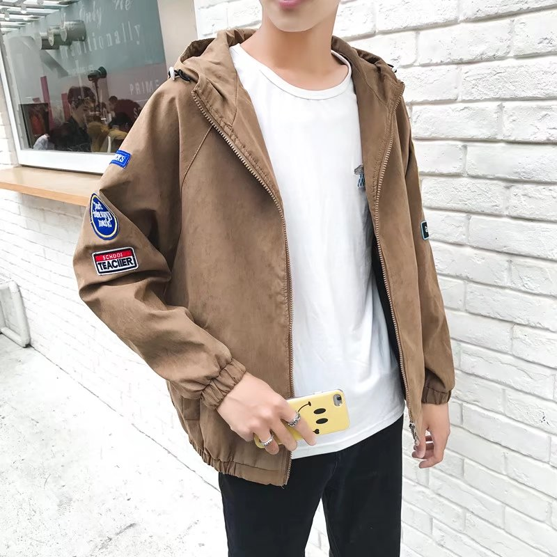 男士外套男冬季2017新款个性潮男青少年韩版潮流修身帅气百搭学生