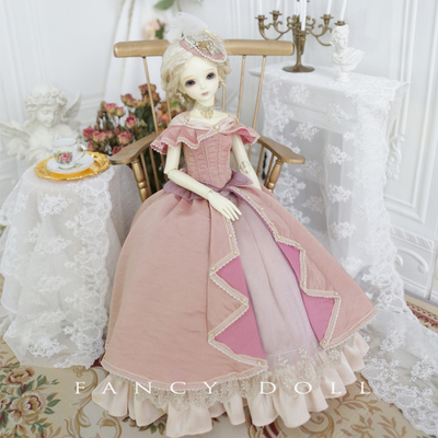 taobao agent BJD 3/4 point of small cloth medieval court dress Charlotte Our style retro doll tutorial material bag