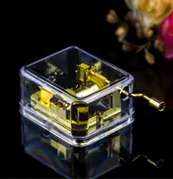 Прозрачная маленькая изысканная музыкальная шкатулка для друга, подарок на день рождения