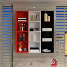 шкаф для ванной 卫生间壁挂柜墙柜阳台柜墙上储物柜墙壁置物柜简易壁柜吊柜可定做 Mann Tim