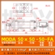 MOB có thể điều chỉnh xi lanh dầu nhẹ MODA50 * 25/50/100/150/75/25-50 loại thanh giằng đôi ổ cắm xi lanh thủy lực xilanh thủy lực 15 tấn xy lanh thủy lực