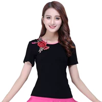 Черные розовые красные полосы с короткими рукавами