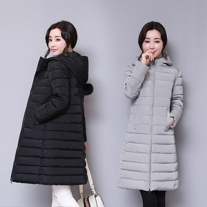 Mùa đông dày mới mỏng baita xuống bông quần áo thời trang mỏng bông phụ nữ dài bông áo khoác áo ấm