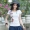 Phong cách quốc gia của phụ nữ 2018 mùa xuân và mùa hè mới kích thước lớn phong cách Trung Quốc thêu hoa T-Shirt nữ bông là mỏng màu sắc hoang dã các kiểu áo voan đơn giản