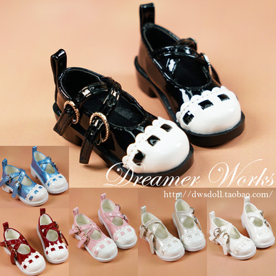 taobao agent Doll, footwear buckle for princess, boots, Lolita style, scale 1:4, scale 1:3
