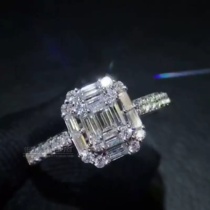 Wedding ring, 750 sample gold, 5 carat