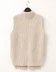 Mùa thu và mùa đông Phiên bản Hàn Quốc của gió đại học không tay cao cổ cashmere đan vest nữ hoang dã chia rẽ ngã ba áo len thủy triều Áo vest