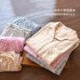 Cặp đôi cotton đan sanding dài tay quần dài mùa xuân và mùa thu mùa đông nam phục vụ nhà phù hợp với phụ nữ đồ ngủ kẻ sọc dày đồ bộ mặc nhà bằng vải thun