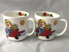 Парные кружки 韩国创意新款pororo不锈钢对杯杯子套装儿童水杯陶瓷杯卡通杯包邮