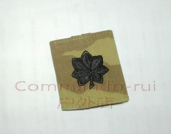 [Американская Армия/USARMY Multicam/OCP комплект знаков воинской должности/бирка нагрудный знак майор полковник генерал-майор]