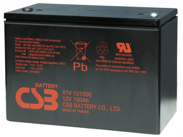 Ắc quy CSB Đài Loan GP121000 12V100AH ​​thích hợp cho UPS  EPS  truyền thông  thiết bị chữa cháy điện - Thiết bị sân khấu
