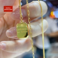Акриловое золотое ожерелье, золотая цепочка до ключиц, золото 750 пробы, серебро 925 пробы, подарок на день рождения