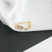 5873 Thanh Đảo Trang sức tẩy đơn giản Bông tai kim cương nhỏ Nhẫn thời trang Đá quý tình yêu