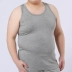 Của nam giới cotton kích thước lớn vest cộng với phân bón để tăng trung niên chất béo vest vest loose áo thêm lớn chất béo mùa hè áo khoác blazer nam hàn quốc Áo vest cotton
