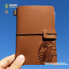 Starbucks 星巴克 2018棕色星享卡纪念杯迷你手账本/卡夹/卡册/卡包/记事本