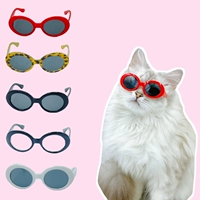Забавные солнцезащитные очки, милая кукла подходит для фотосессий, реквизит, модный аксессуар, кошачий глаз, домашний питомец, кот