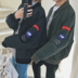 Các cặp vợ chồng mùa xuân 2018 new coat đồng phục bóng chày nam Hàn Quốc phiên bản của loose bf cao đẳng gió 00 sau khi xu hướng sinh viên Đồng phục bóng chày