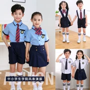 Trang phục yếm trẻ em hợp xướng phù hợp với học sinh nam và nữ đọc thơ mùa hè mẫu giáo tốt nghiệp quần áo - Trang phục