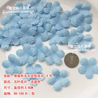 Голубая 3,6 см сатиновая ткань пять -лиф