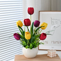 Гостиная столовая обеденный стол декоративный столешница цветочный шкаф кусочек горшка из горшка для цветочного горшка фальшивый рисунок Дом анти -реликт против