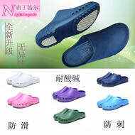 Dép đi trong phòng mổ, giày bảo hộ, giày chống trượt cho nhân viên vệ sinh và điều dưỡng, dép bác sĩ và y tá, giày làm việc bệnh viện cỡ lớn dép lê quai chéo nữ