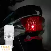 Sửa đổi đèn phanh pin cảnh báo xe cá tính phụ kiện phía sau đèn điện trang trí xe máy nhấp nháy bóng đèn led - Phụ tùng xe máy
