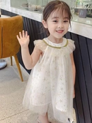 Girls Ocean Dress Summer Wear 2019 New Children Wear Large Children Váy Short Short Công chúa Hàn Quốc Váy trẻ em Váy - Khác