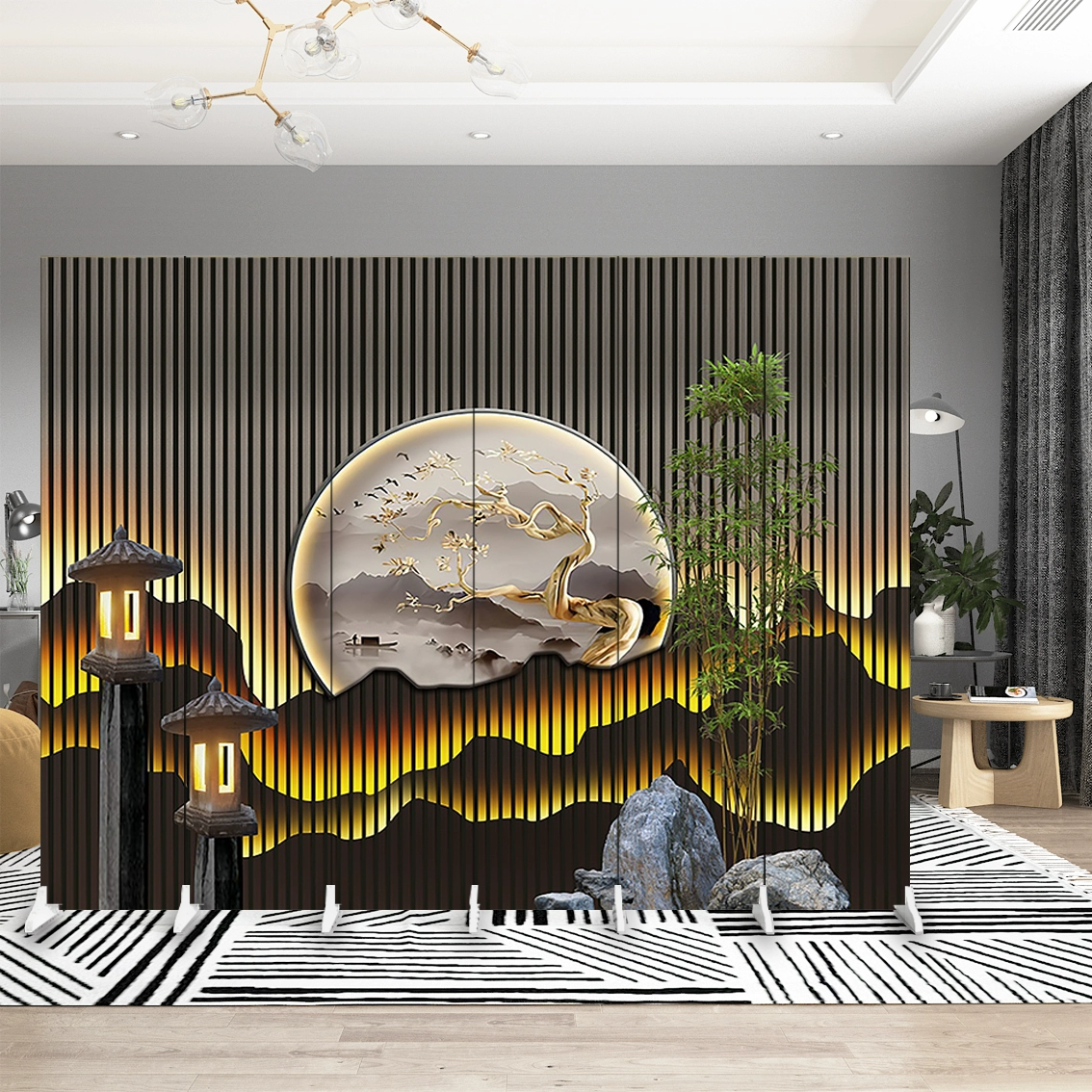 vách ngăn gỗ đẹp Tùy chỉnh 
            ánh sáng đơn giản sang trọng Trung Quốc màn hình hiện đại vách ngăn phòng khách văn phòng khách sạn phòng ngủ hiên gấp nơi trú ẩn di động vách kính trang trí 