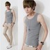 Mùa hè nam cotton vest thanh niên junior học sinh trung học nam mùa hè trai slim tự trồng t-shirt Áo vest cotton