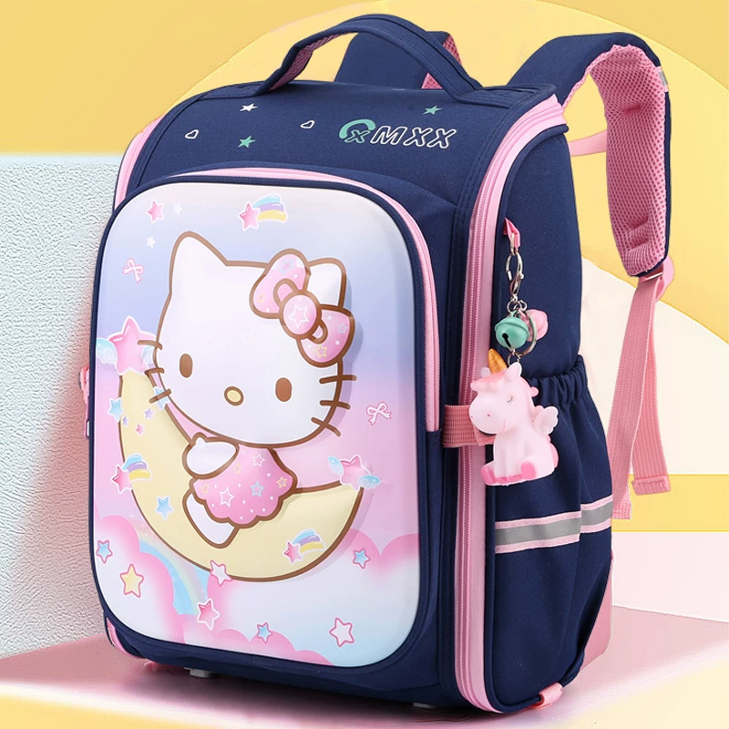 Школьный ранец Hello Kitty для детского сада, для девочки, для школьников 1–3 класса, рюкзак с кошкой Catti Cat