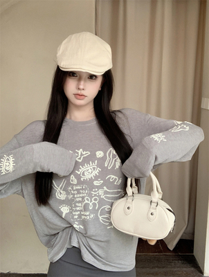 taobao agent Winter T-shirt, design long-sleeve, trend of season, long sleeve