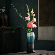Bình gốm retro cắm hoa khô văn hóa nước chai gốm phòng khách sáng tạo nhỏ trang trí tươi Trung Quốc cắm hoa trang trí - Vase / Bồn hoa & Kệ