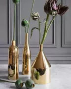 618ins bình mạ vàng ba mảnh Morandi xuất khẩu cắm hoa nhà sản xuất chậu hoa Bắc Âu - Vase / Bồn hoa & Kệ