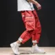 Quần yếm nam thương hiệu lỏng lẻo hiphop quần thể thao dầm chân giản dị Ins phong cách quần dài nam sinh viên phiên bản Hàn Quốc - Quần làm việc