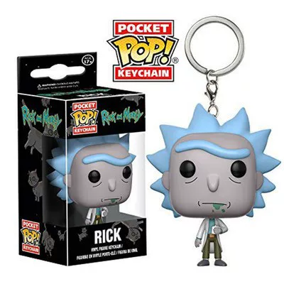 Подарочная фигурка FUNKO POP Рик и Рик и Морти Модель Модель Модель Паттап Застежка-ключ, вокруг Mogett
